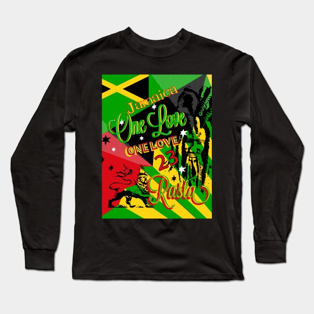 Jamaican Rasta One Love Party Long Sleeve T-Shirt by rastaseed